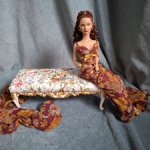 Банкетка для кукол 1/4, ручная работа