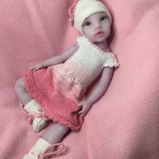 Силиконовая кукла-реборн розовый аватар Виола