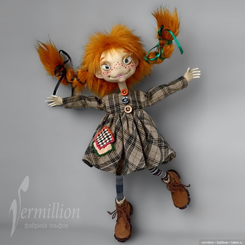 Пеппи Длинный чулок кукла