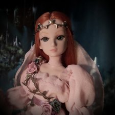 Гибридная кукла на основе тела Полумны Лавгуд. Невеста Лесного Короля