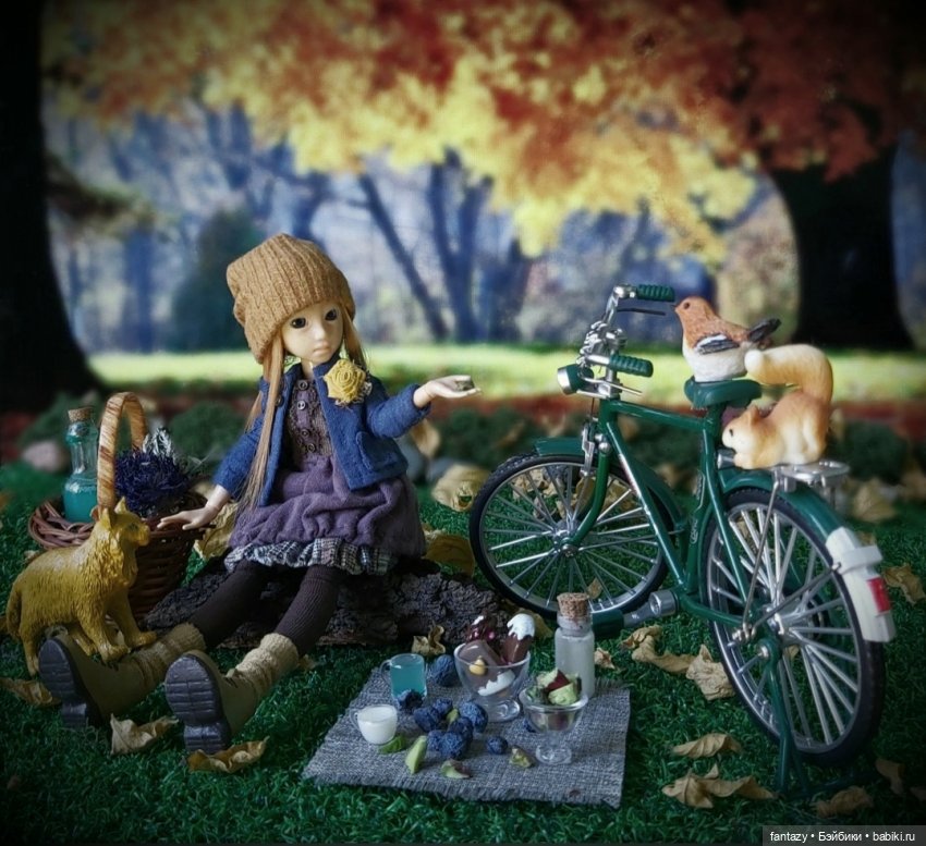 Харука, Лаки, золотая осень и велосипед