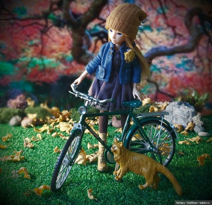 Харука, Лаки, золотая осень и велосипед