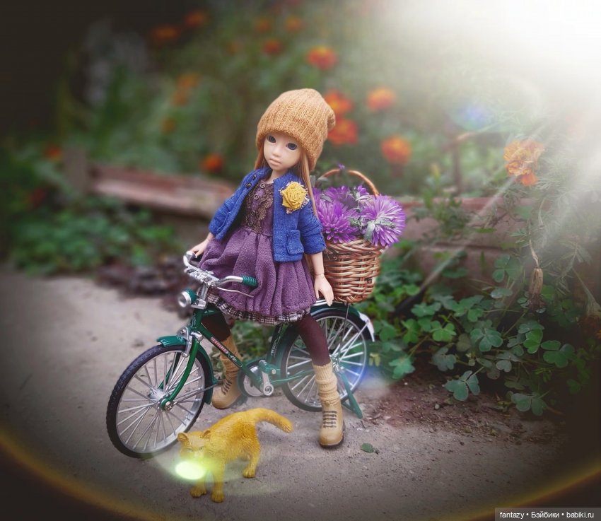 Харука, Лаки, золотая осень и велосипед (фото 7)