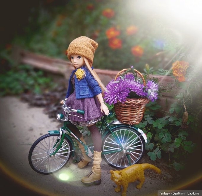 Харука, Лаки, золотая осень и велосипед (фото 8)