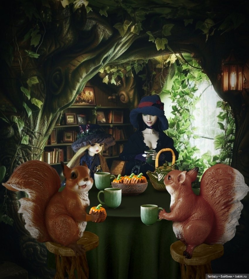 Осенние хлопоты ведьмочек