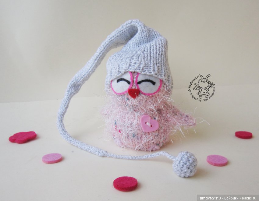 Мини мастер-класс Совенок-примитивка спицами (фото 7)
