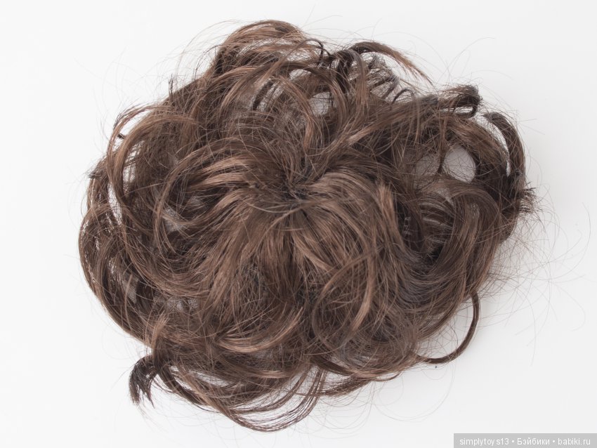 Паричок для Баболи на шапочке, связанной спицами или крючком (фото 8)