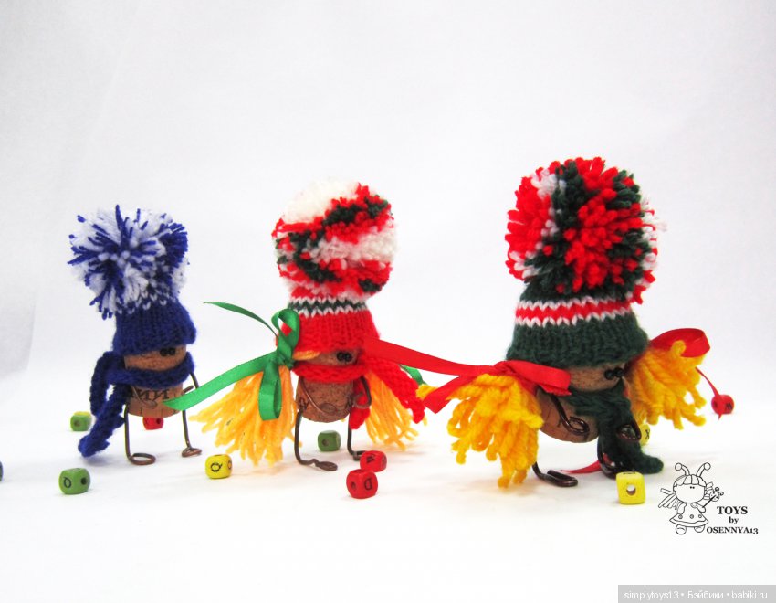 Человечки-чудики или маленькие веселые новогодние человечки своими руками (фото 7)