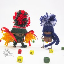 Человечки-чудики или маленькие веселые новогодние человечки своими руками