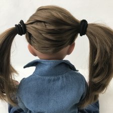 Как сделать фигурный (чешуйчатый) пробор кукле