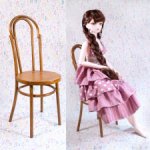 Венский деревянный стул "Лилия" для кукол формата 1\3 SD (Dream Fairy, Звезда Подиума, SD, BJD)