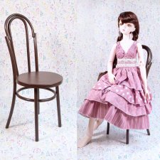 Венский деревянный стул "Лилия" для кукол формата 1\3 SD (Dream Fairy, Звезда Подиума, SD, BJD)