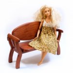 Деревянный диван "Классика" с овальной спинкой для кукол 1\6: barbie, Paola Reina, blythe