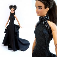 Вечернее платье для кукол формата 1:6 (Barbie, Integrity toys, bjd)
