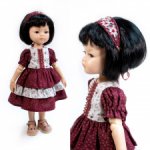 Набор одежды "Брусника" для кукол Paola Reina ( платье + ободок)
