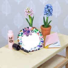 Настольное зеркало для кукол 1:6 (Barbie, integrity toys, momoko, bjd)