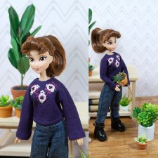 Бадлон "Розочки" для пижамных принцесс, тамагочи, momotail, bjd