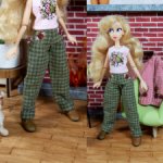 Брюки "Цветы" для пижамных принцесс,бжд.