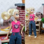 Майка "Котик" для кукол 1:12 (пижамные принцессы, тамагочи, momotale и др.)