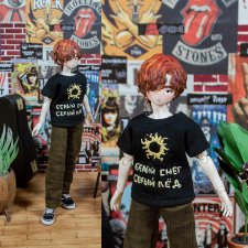 Футболка "Белый снег,серый лед" с вышивкой для сицилийских псов,близнецов,Милим, come4arts