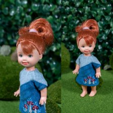 Трикотажное платье "Мухоморы" для Kelly/ Shelly, Penny's box, bjd