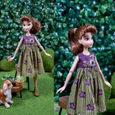 Платье "Цветок" для пижамных принцесс, бжд