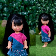 Трикотажное платье "Цветочки" для Kelly/ Shelly, Penny's box, bjd