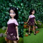 Трикотажное платье для пижамных принцесс,бжд