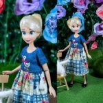 Платье "Гусь" с вышивкой для пижамных принцесс, бжд