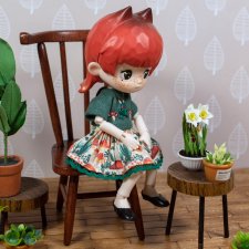 Стул из натурального дерева для небольших кукол (пижамные принцессы, бжд,блайнд боксы)