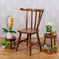 Стул "Ландыш" из натурального дерева для небольших кукол (Момоко, бжд,блайнд боксы)