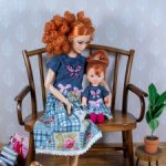 Диван "Барбарис" ручной работы для кукол 1:6 (Barbie, Momoko, bjd)