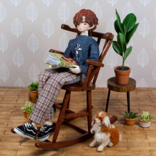 Кресло-качалка "Крокус" для небольших кукол  (пижамные принцессы, бжд,блайнд боксы,Momoko)