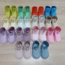 Ботинки из натуральной кожи для кукол Готц 48см на шарнирное тело