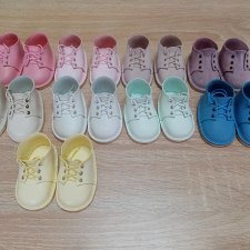 Ботинки из натуральной кожи для кукол Готц 48см на классическое тело