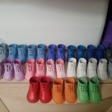 Ботинки из натуральной кожи для кукол Готц 36 см