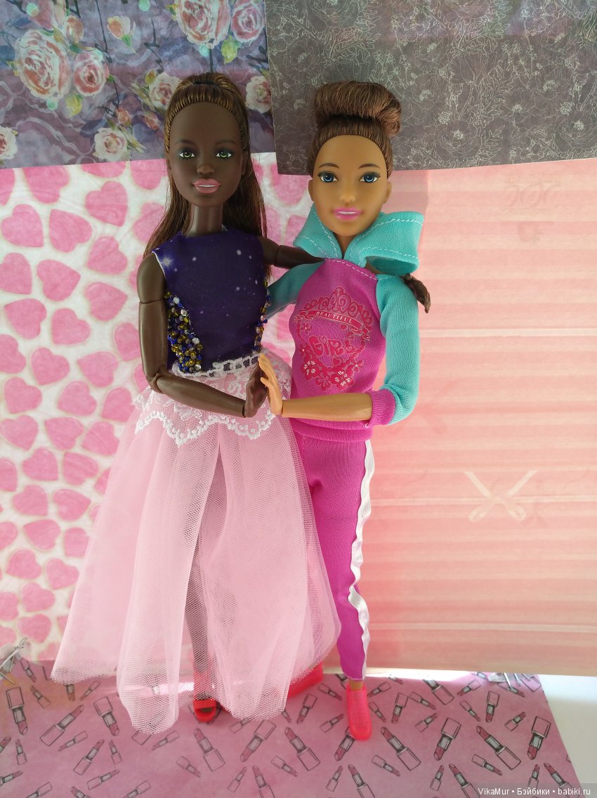 История двух подружек кукол Барби-йог из серии Made to Move