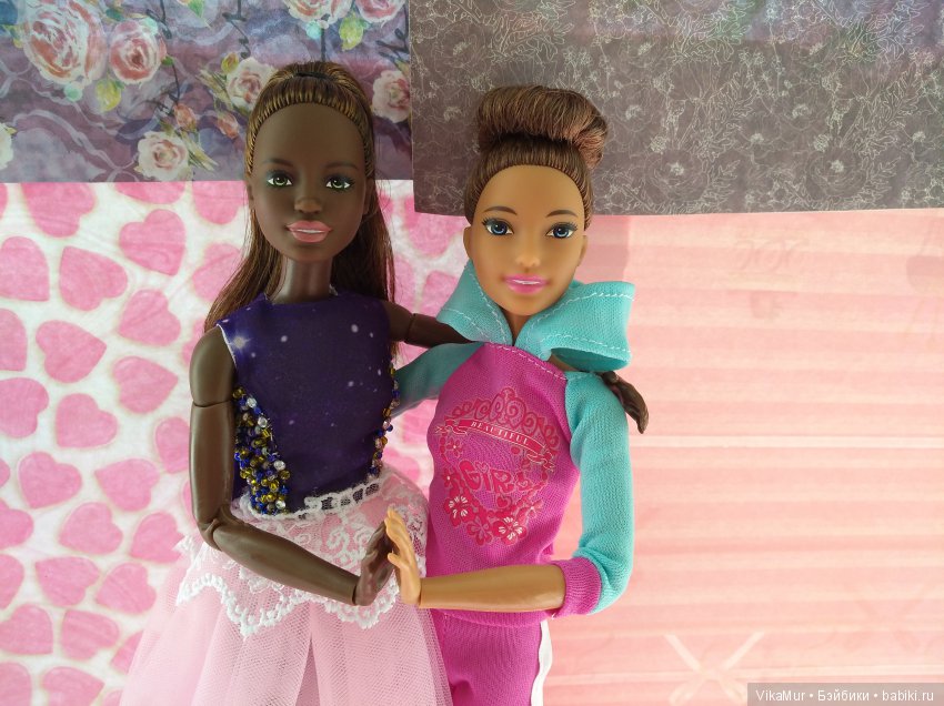 История двух подружек кукол Барби-йог из серии Made to Move
