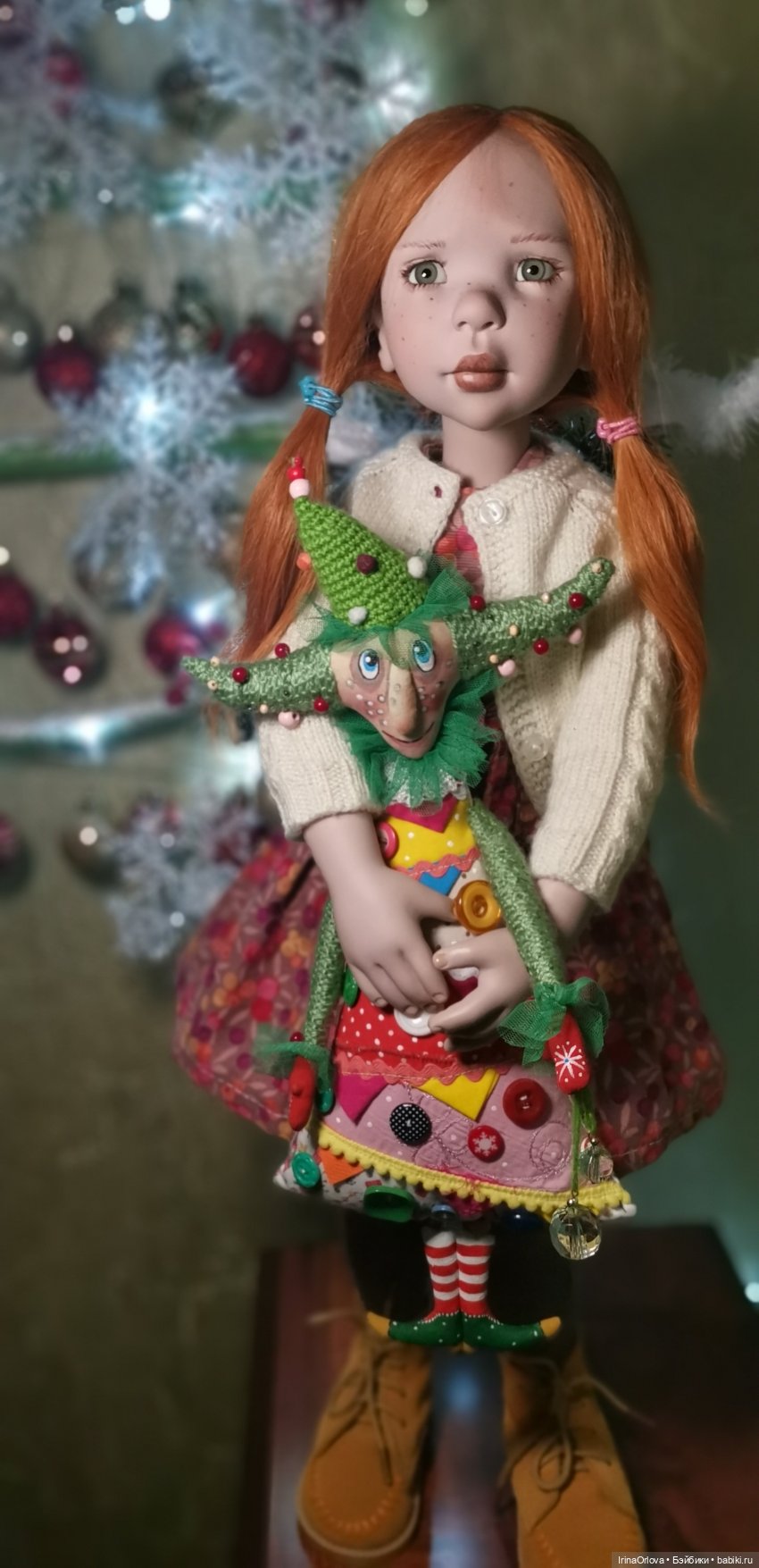 Девочка и ёлочка 🧑‍🦰🎄❄️🌝 — Куклы Zwergnase (Цвергназе/Цверги): фото (фото 3)