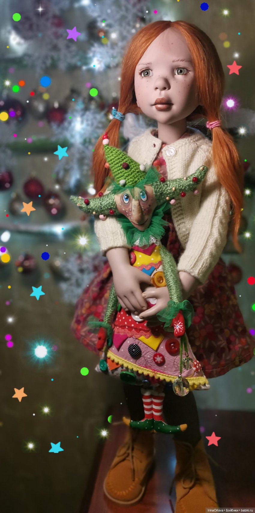 Девочка и ёлочка 🧑‍🦰🎄❄️🌝 — Куклы Zwergnase (Цвергназе/Цверги): фото