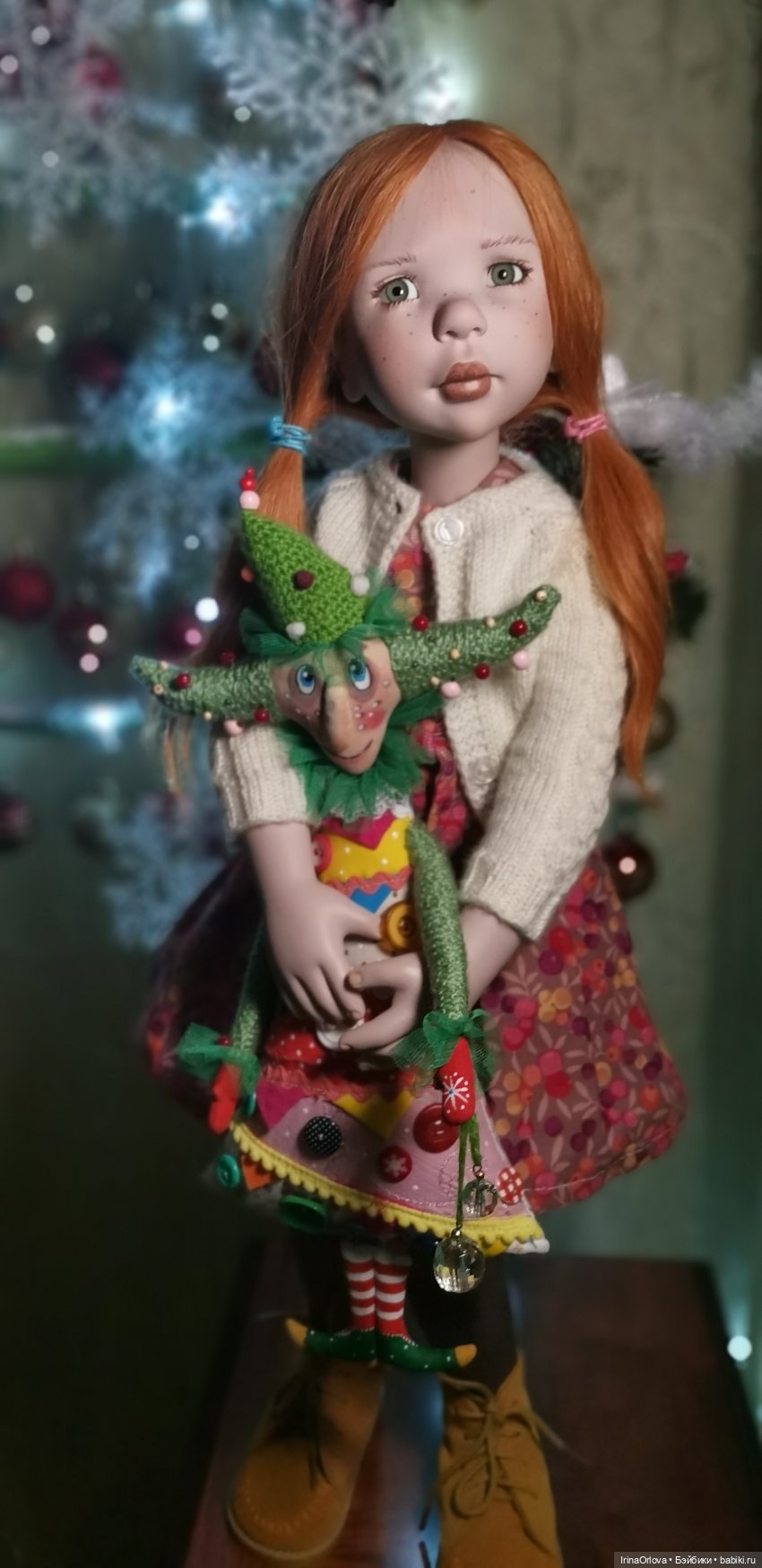 Девочка и ёлочка 🧑‍🦰🎄❄️🌝 — Куклы Zwergnase (Цвергназе/Цверги): фото