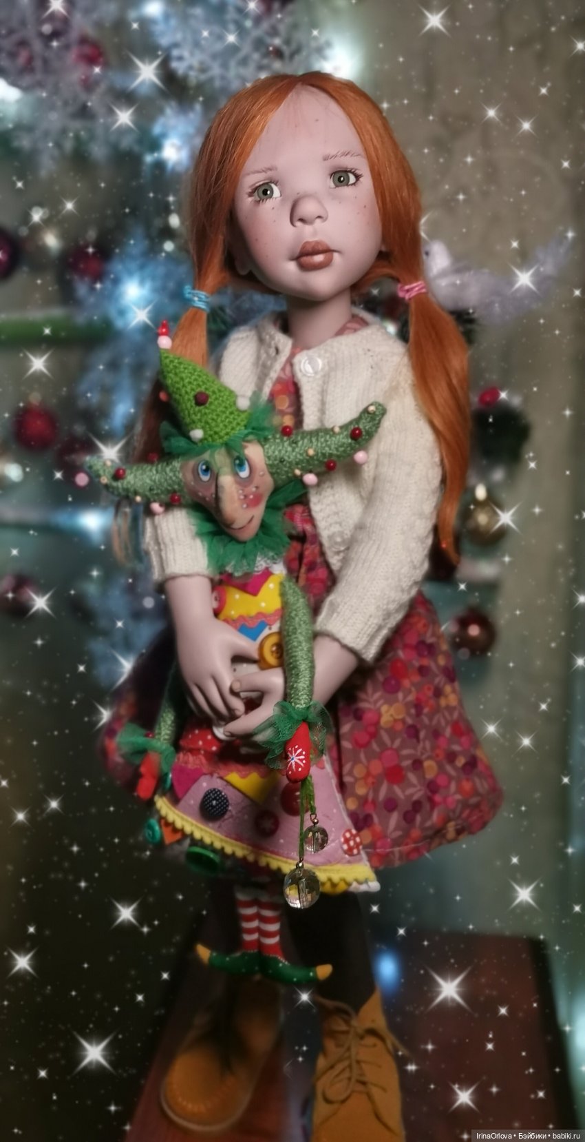 Девочка и ёлочка 🧑‍🦰🎄❄️🌝 — Куклы Zwergnase (Цвергназе/Цверги): фото