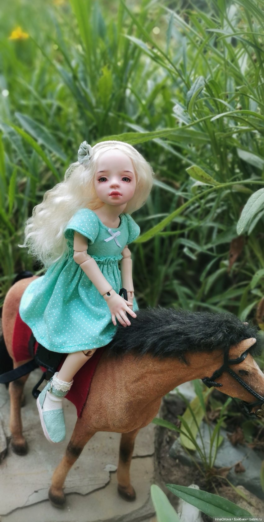Сонечка и лошадка 🐎 | Бэйбики Сонечка и лошадка 🐎 — Авторские куклы BJD (БЖД) у нас дома: фото