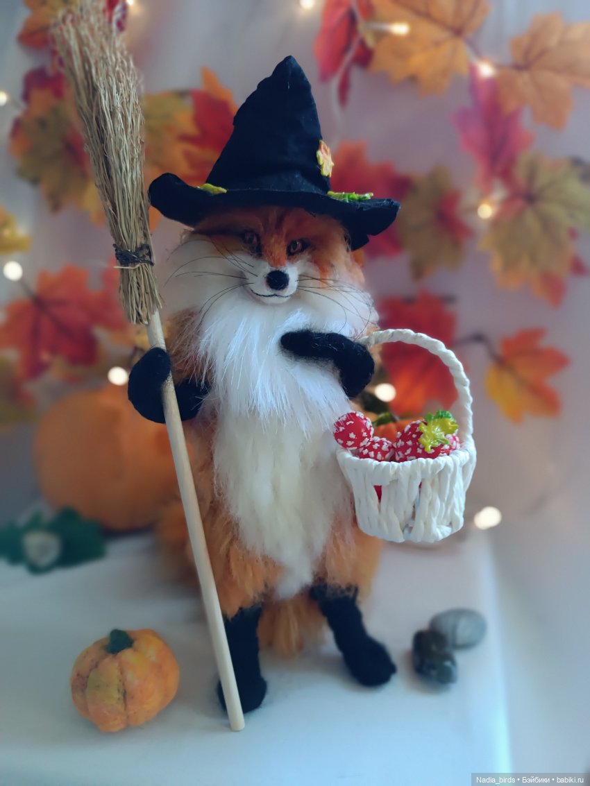 Лисья магия — Валяные игрушки из шерсти: сухое валяние
