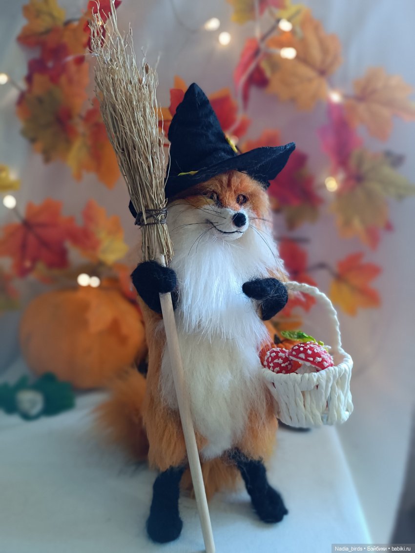 Лисья магия — Валяные игрушки из шерсти: сухое валяние (фото 3)