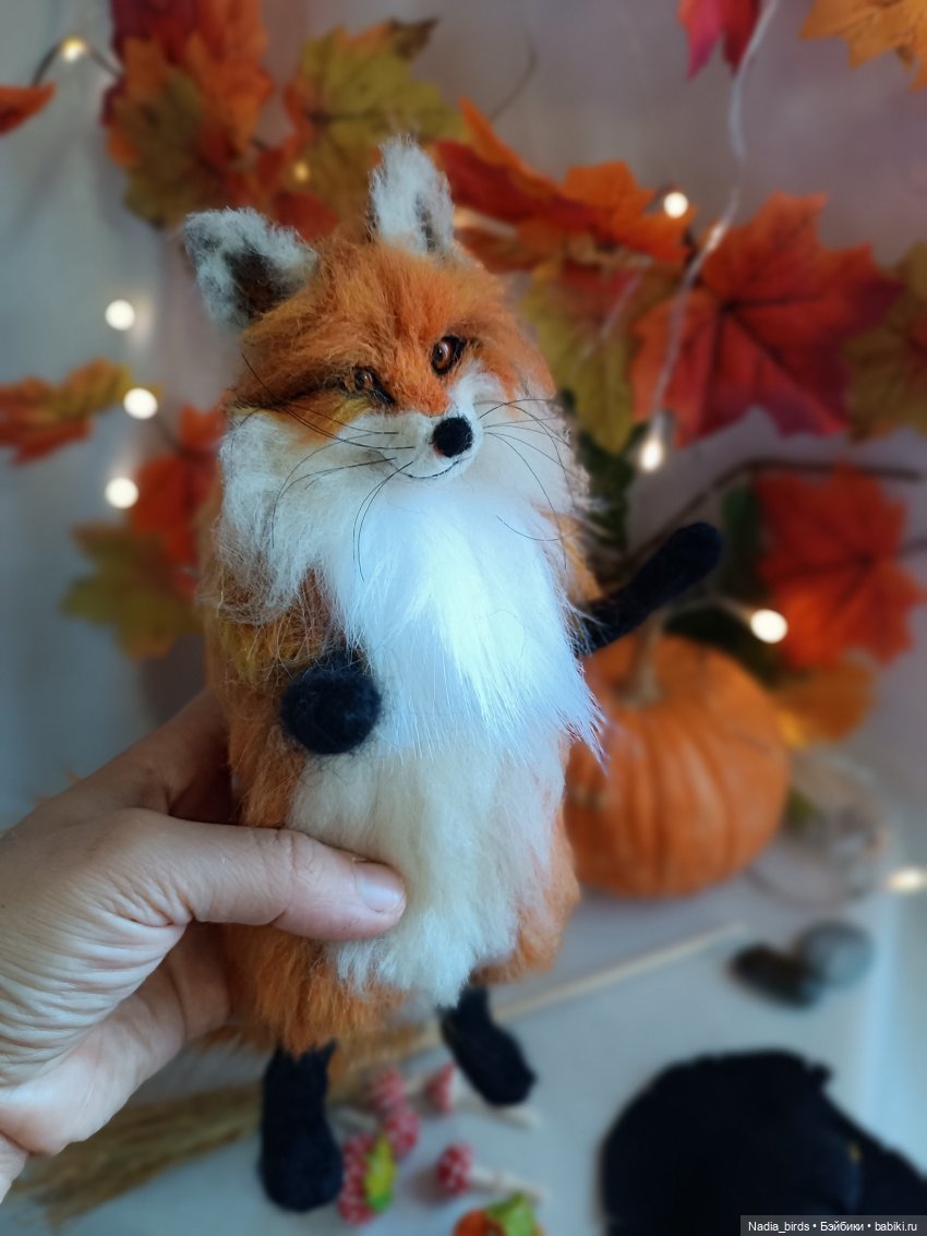 Лисья магия — Валяные игрушки из шерсти: сухое валяние (фото 6)