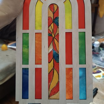 Витражное окно в румбокс или фотофон