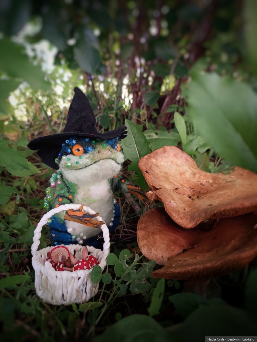 Оливер на прогулке — Валяные игрушки из шерсти: сухое валяние