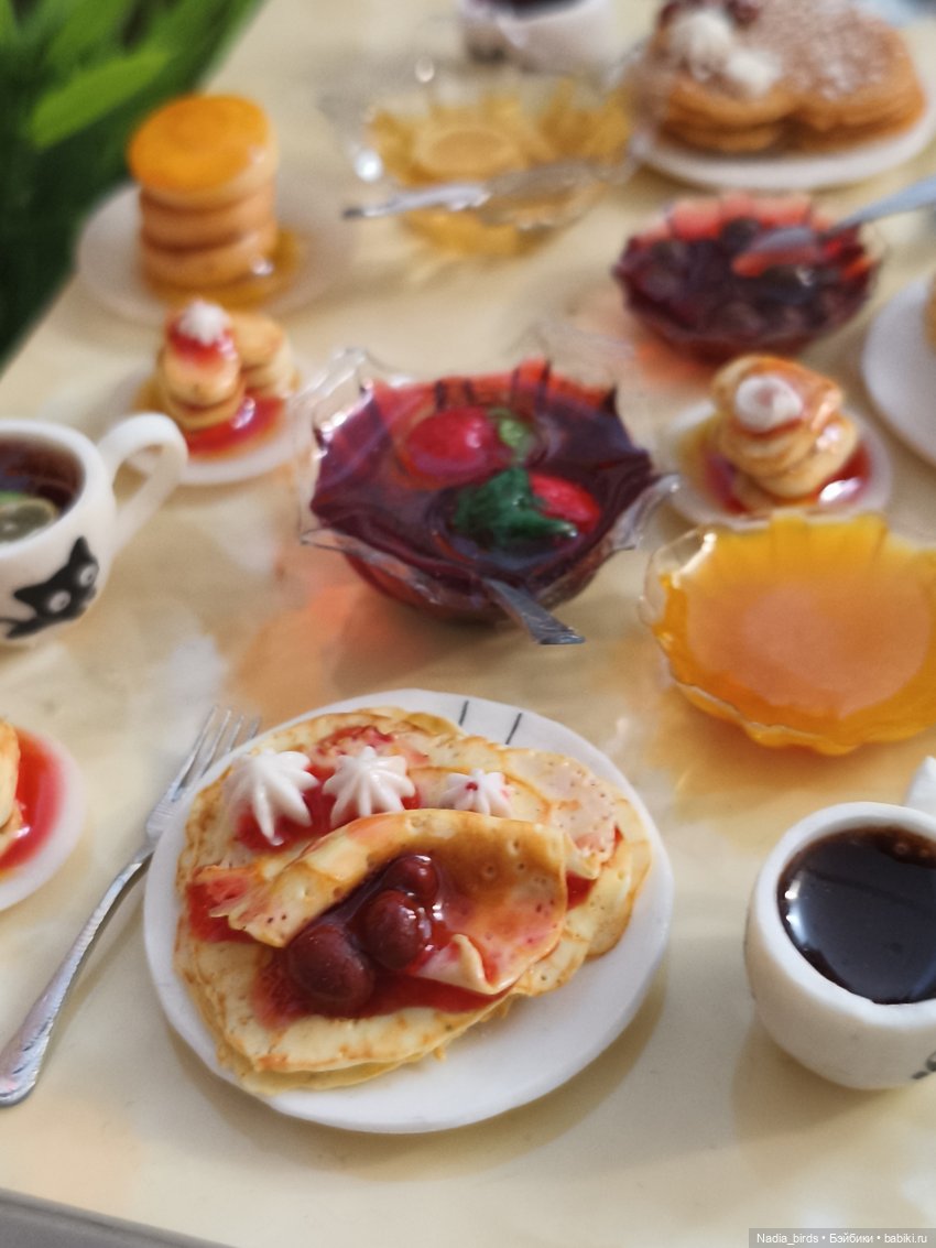 Дегустация блинов — Кукольная миниатюра своими руками: еда