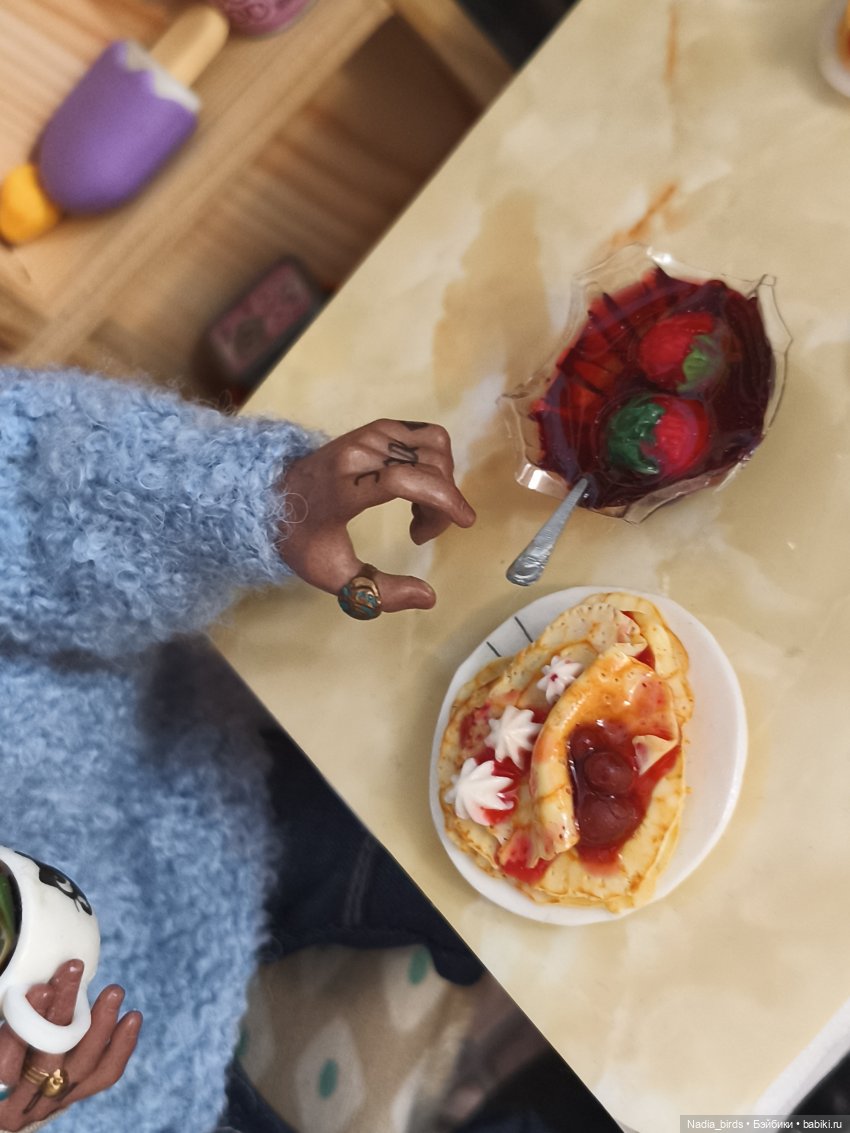 Дегустация блинов — Кукольная миниатюра своими руками: еда (фото 8)